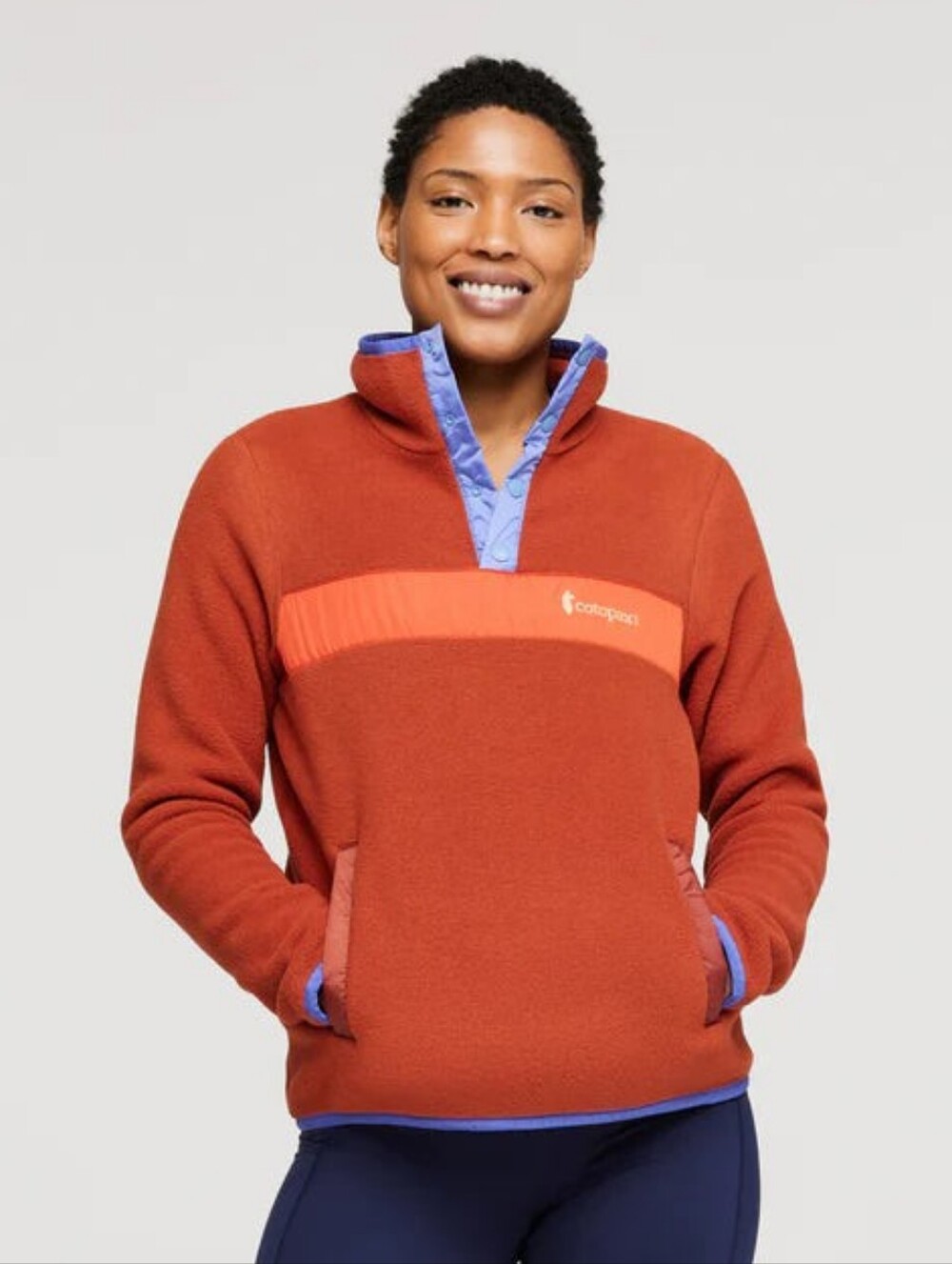 Cotopaxi Snap T Teca Fleece Pullover Size M Gorpcore Hiking Performance Wear
